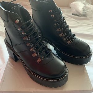 Black Platform Lace Up Boot, UK 4/EU 37/US 6